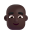 Man Bald 3d Dark icon