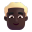 Man Blonde Hair 3d Dark icon