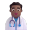 Man Health Worker 3d Medium Dark icon
