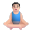 Man In Lotus Position 3d Light icon