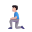 Man Kneeling 3d Light icon
