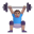 Man Lifting Weights 3d Medium icon