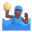 Man Playing Water Polo 3d Medium Dark icon