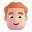 Man Red Hair 3d Light icon
