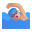 Man Swimming 3d Medium Light icon