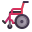 Manual Wheelchair 3d icon