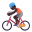 Person Biking 3d Dark icon