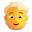Person Blonde Hair 3d Default icon