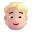 Person Blonde Hair 3d Light icon