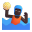 Person Playing Water Polo 3d Dark icon