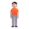 Person Standing 3d Light icon