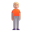 Person Standing 3d Medium Light icon