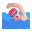 Person Swimming 3d Light icon