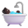 Person Taking Bath 3d Dark icon