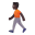 Person Walking 3d Dark icon