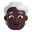 Person White Hair 3d Dark icon