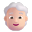 Person White Hair 3d Light icon