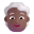 Person White Hair 3d Medium Dark icon