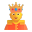 Person With Crown 3d Default icon