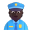 Police Officer 3d Dark icon