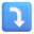 Right Arrow Curving Down 3d icon