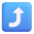 Right Arrow Curving Up 3d icon