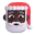 Santa Claus 3d Dark icon