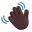 Waving Hand 3d Dark icon
