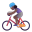 Woman Biking 3d Medium Dark icon