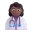 Woman Health Worker 3d Medium Dark icon