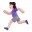 Woman Running 3d Light icon
