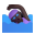 Woman Swimming 3d Dark icon