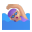 Woman Swimming 3d Medium Light icon