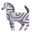Zebra 3d icon