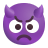 Angry-Face-With-Horns-3d icon