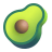 Avocado 3d icon