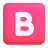 B-Button-Blood-Type-3d icon