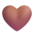 Brown-Heart-3d icon
