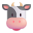 Cow-Face-3d icon