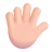 Hand-With-Fingers-Splayed-3d-Light icon