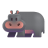Hippopotamus 3d icon