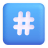 Keycap-Hashtag-3d icon