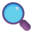 Magnifying-Glass-Tilted-Left-3d icon