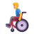 Man-In-Manual-Wheelchair-3d-Default icon