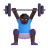 Man-Lifting-Weights-3d-Dark icon