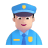 Man-Police-Officer-3d-Light icon