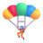 Parachute 3d icon