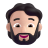 Person Beard 3d Light icon