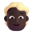 Person-Blonde-Hair-3d-Dark icon