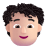 Person-Curly-Hair-3d-Light icon